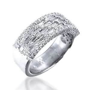   Diamond Ring in 18ct White Gold, Ring Size 8.5 David Ashley Jewelry