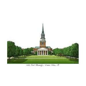  Wake Forest University Limited Edition Lithograph Kitchen 