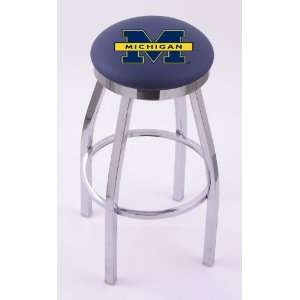  University of Michigan 30 Single ring swivel bar stool 