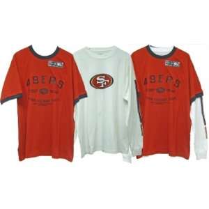  San Francisco 49ers Short/Long Sleeve T Shirt Combo 