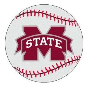  Fanmats Mississippi Valley State Baseball 2 4 Round ivory 