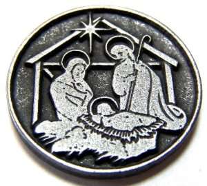 Pocket Coin   NATIVITY  CHRISTMAS JESUS IS THE REASON  