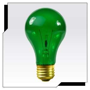   /TG A19 Transparent Green Colored Party Light Bulb