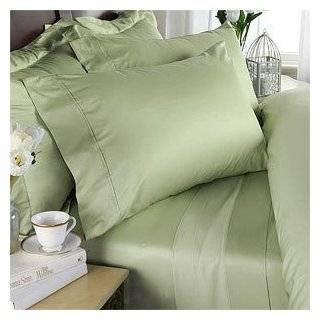   Cotton Duvet Cover Set , California King, Sage , Made in ITALY