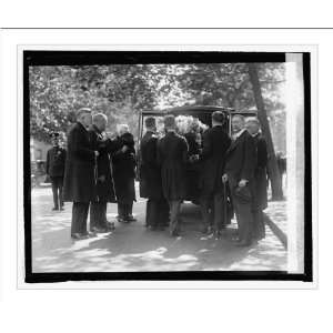 Historic Print (L) Members of the Supreme Court at the funeral of Mrs 