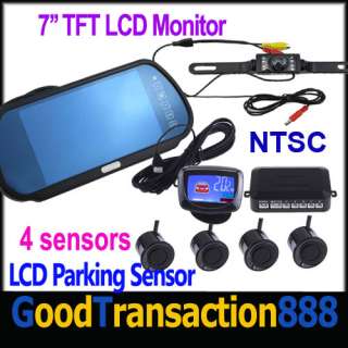 TFT LCD Rear view Monitor and Night Vision Car Reverse Backup 