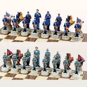  Civil War Theme Chess Set Toys & Games