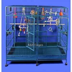 Stainless Steel Double Macaw Bird Cage 80x40   