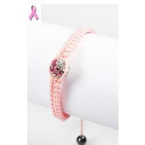 Syms Breast Cancer Awareness Pink Ribbon Symbol Swarovski Crystal 