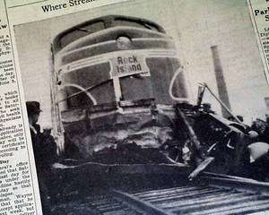 1937 MASON CITY IA School Bus Train Disaster Newspaper  