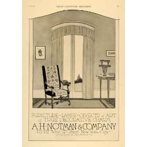  1920 Ad Notman Furniture Lamps Art Decorative Objects 