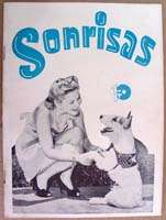 SONRISAS July 1950 Cuban Girlie Mag Burlesque Stars  