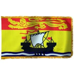  New Brunswick Flag 3X5 Foot Nylon PH and FR Patio, Lawn 