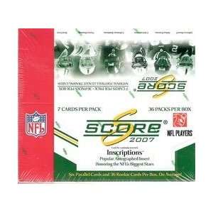 2007 Score Football Factory Sealed Box (Each Pack Includes 1 Rookie 