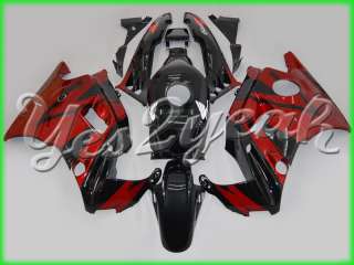 For Honda CBR600F2 91 94 92 93 Red Black Fairing 21N25  