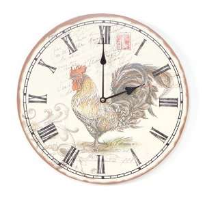  Pack of 2 Country Bistro Vintage Style Rooster Round Wall 