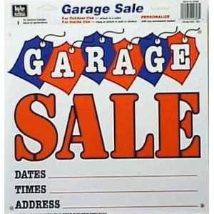  Decorative GARAGE SALE Sign  Red, Blue, and White