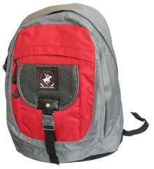 Beverly Hills Polo Club Backpack   Red/Gray  