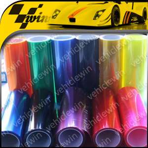 11 Colors Smoked Tint Automatic Car Headlight Lamp Moulding Film 