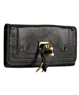 Chloe black leather Paddington flap continental wallet   up 