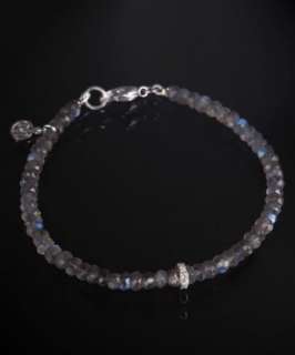   labradorite beaded bracelet  