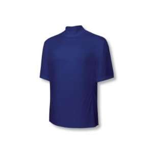   2007 Mens ClimaCool Short Sleeve Golf Mock T Shirt   Indigo   873682