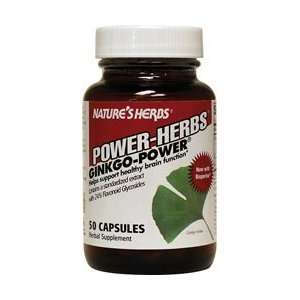  Natures Herbs Ginkgo Power    50 Capsules Health 