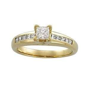  14k Yellow Gold Diamond Bridal Engagement Ring Everything 