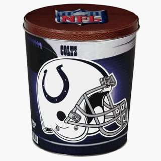Indianapolis Colts 3.5 gallon gift tin filled with three premium 
