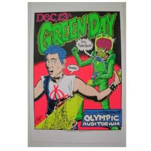 Green Day Poster Handbill Coop 