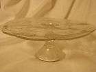 Vintage~Clear Indiania Glass~Harvest Grape Cake Pedestal Stand Plate