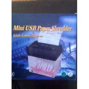    Desktop USB Paper Shredder Black 1670 33BK