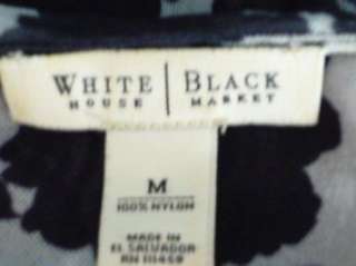 White House Black Market Nylon Net Tunic Dress M  