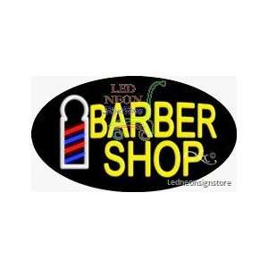 Barber Shop Neon Sign 17 Tall x 30 Wide x 3 Deep