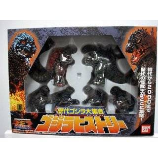Godzilla Bandai Japanese 4 Inch Mini PVC Godzilla 2000 6 Figure Set