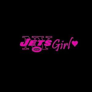  New York Jets Girl #2 Car Window Decal Sticker Raspberry 
