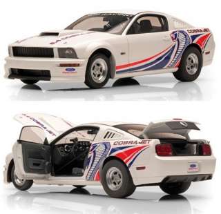 AUTOART 72921 118 2009 FORD MUSTANG COBRA JET WHITE W/LIVERY DIECAST 