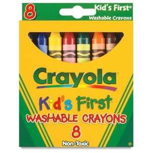  Crayola Large Size Crayons   Set of 8, Large Washable Crayons Arts 