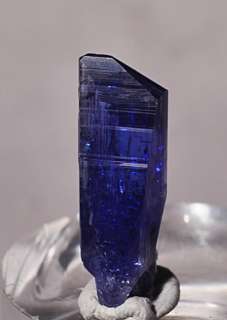 This Tanzanite gem crystal has a gorgeous indigo blue color and 