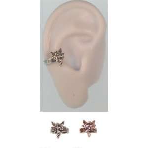   Left Ear Small Winged Fairy On Band Middle Inner Ear Cuff Jewelry