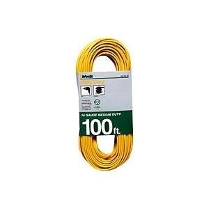  Woods 833 SPT 2 16/3 Flat Utility Extension Cord, Yellow 