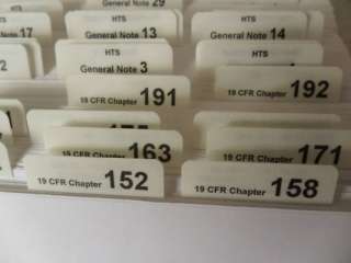 19 CFR, HTS, CATAIR Adhesive Label Tabs for Custom Exam  