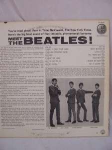 MEET THE Beatles Album LP Early Pressing  