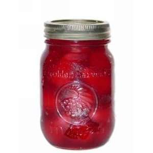 Strawberries Fruit Preserve Jar Candle 