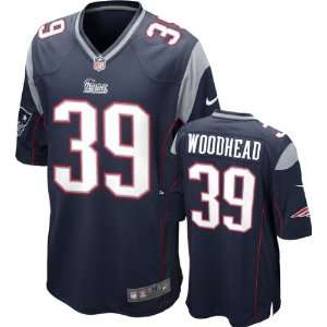Danny Woodhead Jersey Home Navy Game Replica #39 Nike New England 