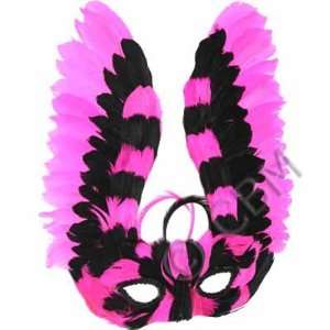  New Orleans Mardi Gras Feather Mask 