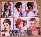 LOT OF 6 BEAUTY SALON SPA HAIR STYLE COLOR POSTERS HAIRCUT PICTURES 