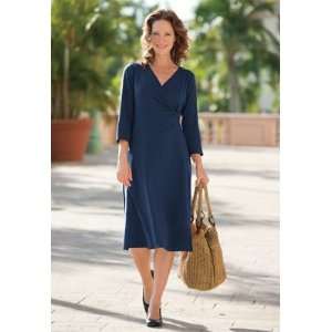    Twist Indispensable Travel Dress Blue Medium Petite 