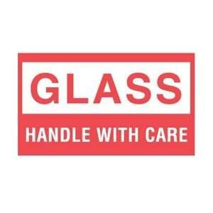  Fragile Shipping Labels   Glass Handle w/ Care   White 