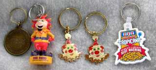 Five key chains from Las Vegas Casinos ; Circus Circus (3), Tropicana 